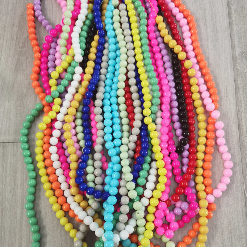 Solid Rainbow Beads (30 Strands)