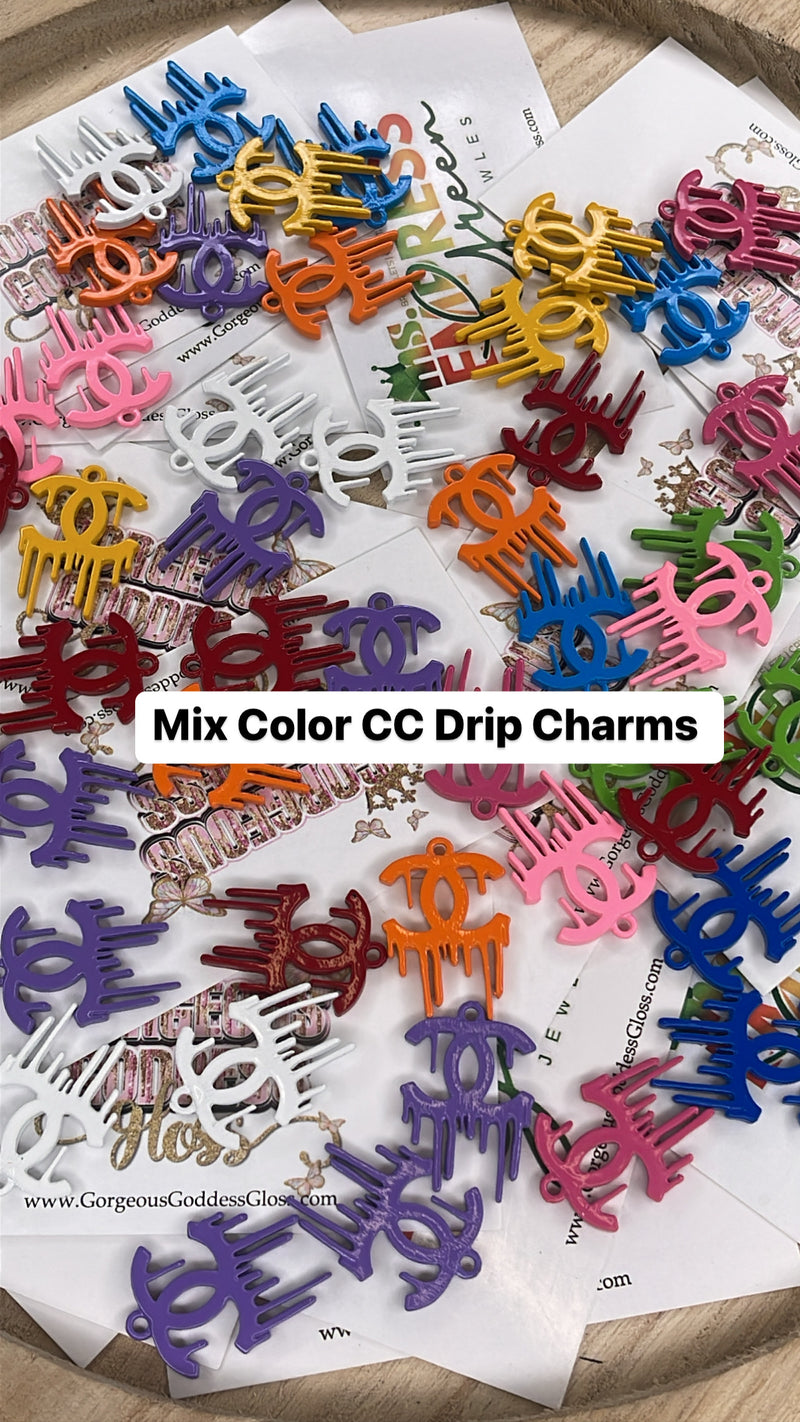 Mix Color CC Drip Charms