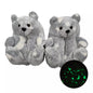 Full Glow in the Dark Teddy bear Plush House Slippers