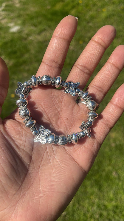 Silver Butterfly Cove Bracelet