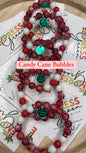 Candy Cane Bubbles Single Bracelet 1pc