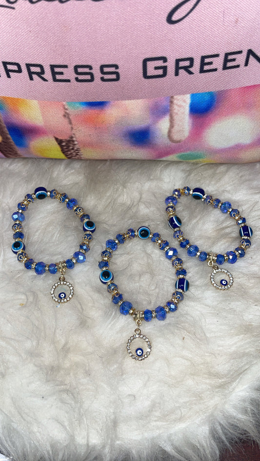 Evil 🧿 dangling Circle Eye Fancy Single bracelet