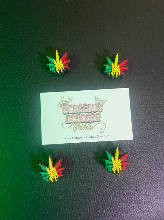 Drip Rasta leaf Krocs Charm