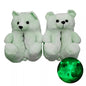 Full Glow in the Dark Teddy bear Plush House Slippers