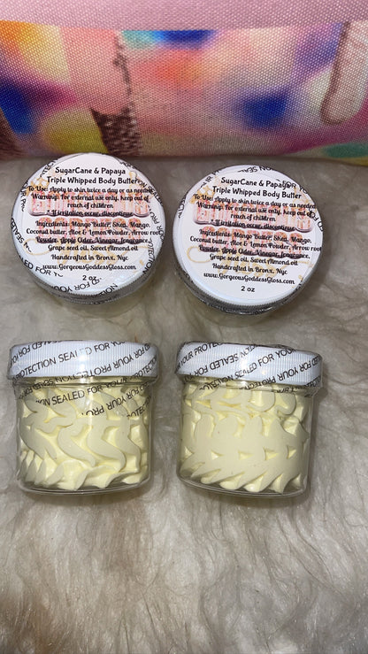 Sugarcane & Papaya Triple Whipped Body Butter