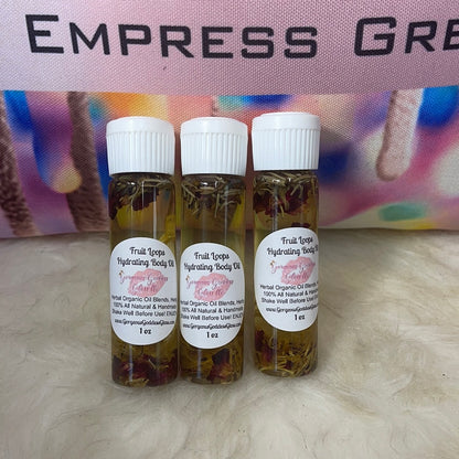 Samples moisturizing Body Oils