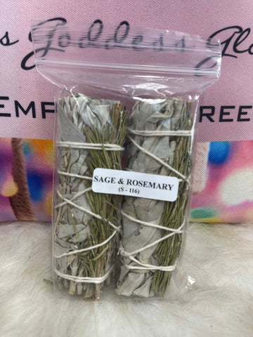 White Sage & Rosemary Smudge sticks