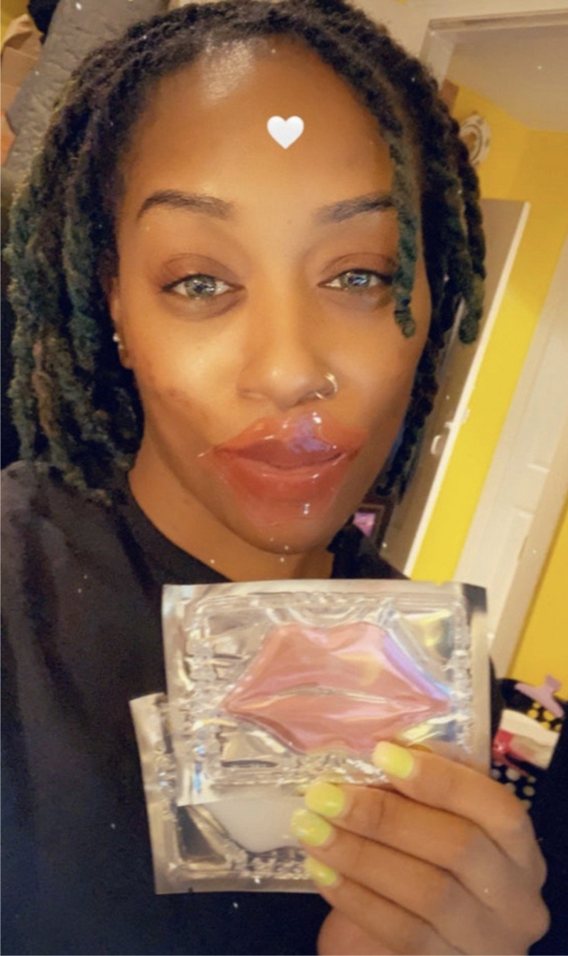 Gel Collagen hydration lip mask and infused Aloe Vera