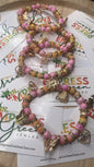 Peach Raspberry  Passion Love Fancy Single Bracelets