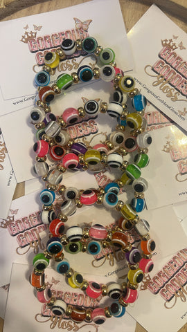 Colorful All Evil eye 🧿 EE bracelets 10mm