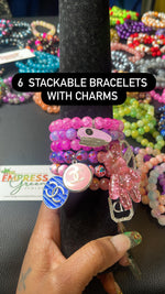 6pc, 10pc Stackable Bracelets Set  # 1