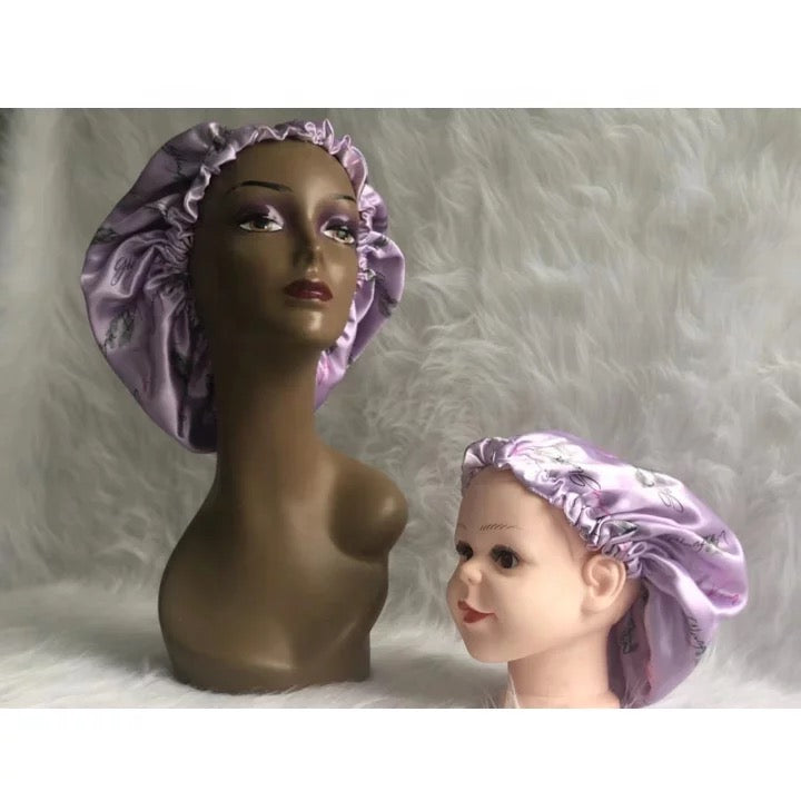 Mommy & Children (s) Silk Big band  bonnet