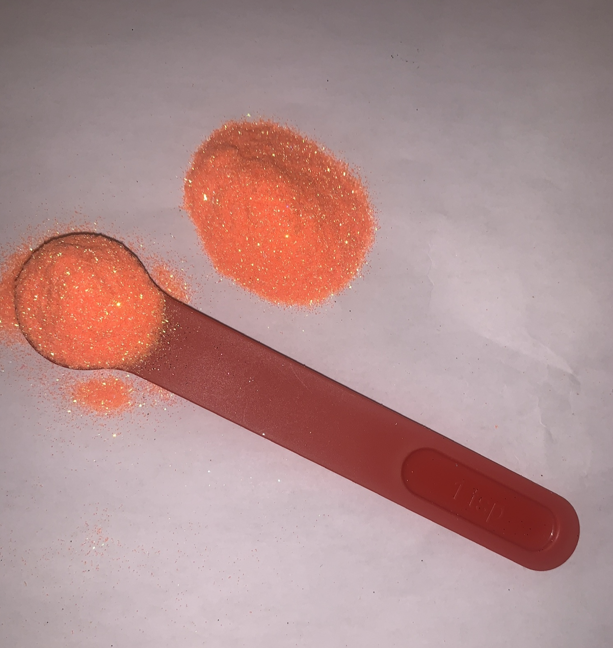 Neon orange fine Glitter Mix