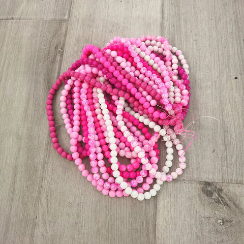 Pinky Mix Set Beads (30 Strands)