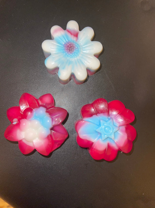 Cotton Candy Twist Flower  Natural Bar Soap