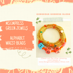 Alphabet Waist, Wrist & Anklet Beads