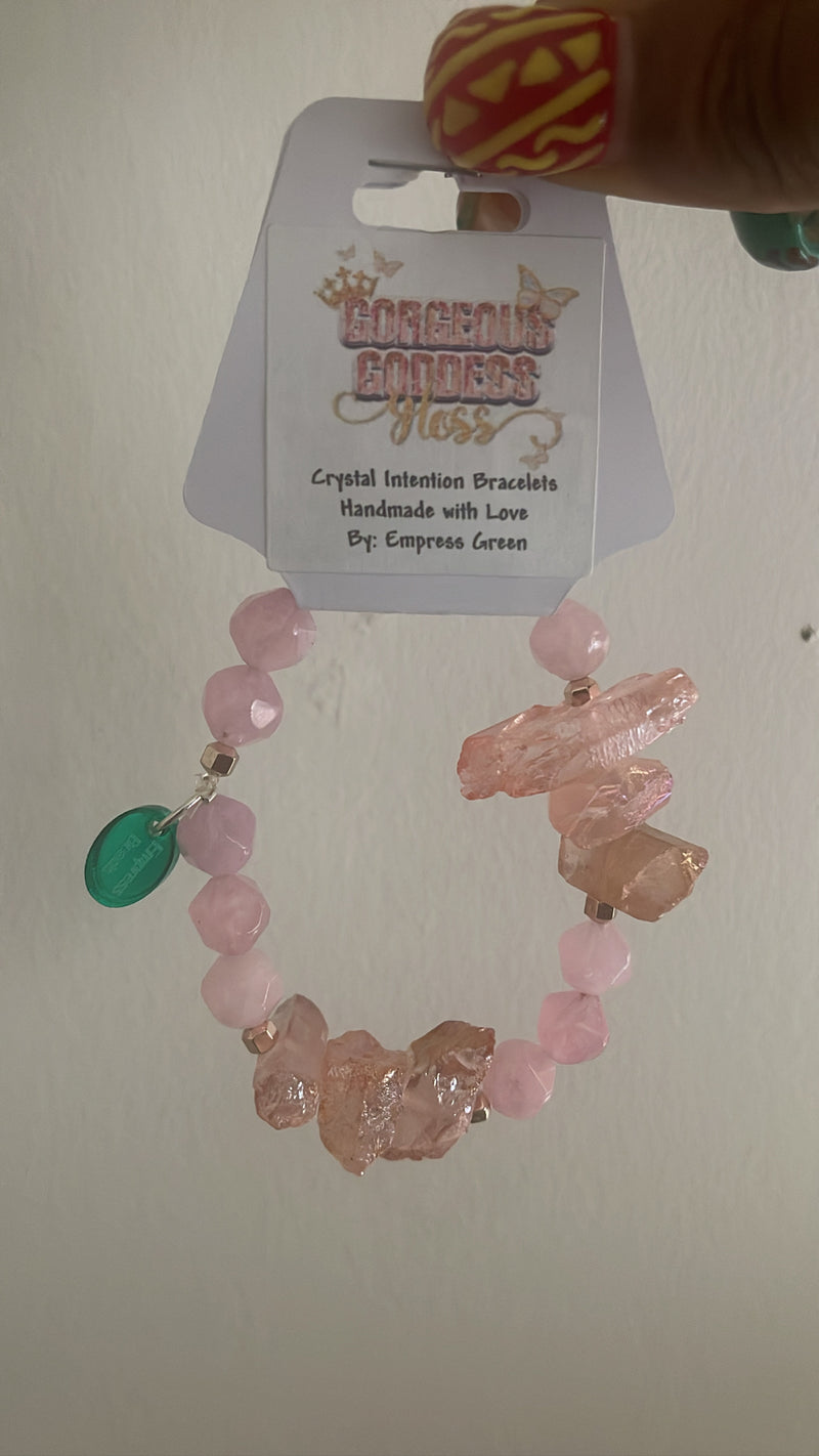 Rose Quarts Crystal Bracelet