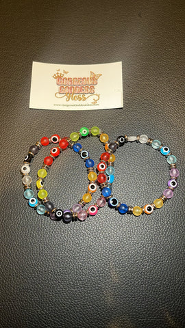 Rainbow Evil Eye wholesale bracelets