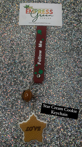 Star Cream Cookie 🍪 keychain