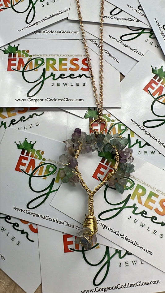 Fluorite Fortune pendant  Gemstone of life