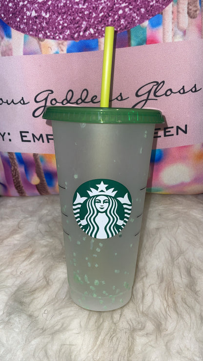 Limited Edition Starbucks Confetti Color Changing   Starbucks Cold Cold 24 oz