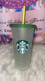 Limited Edition Starbucks Confetti Color Changing   Starbucks Cold Cold 24 oz