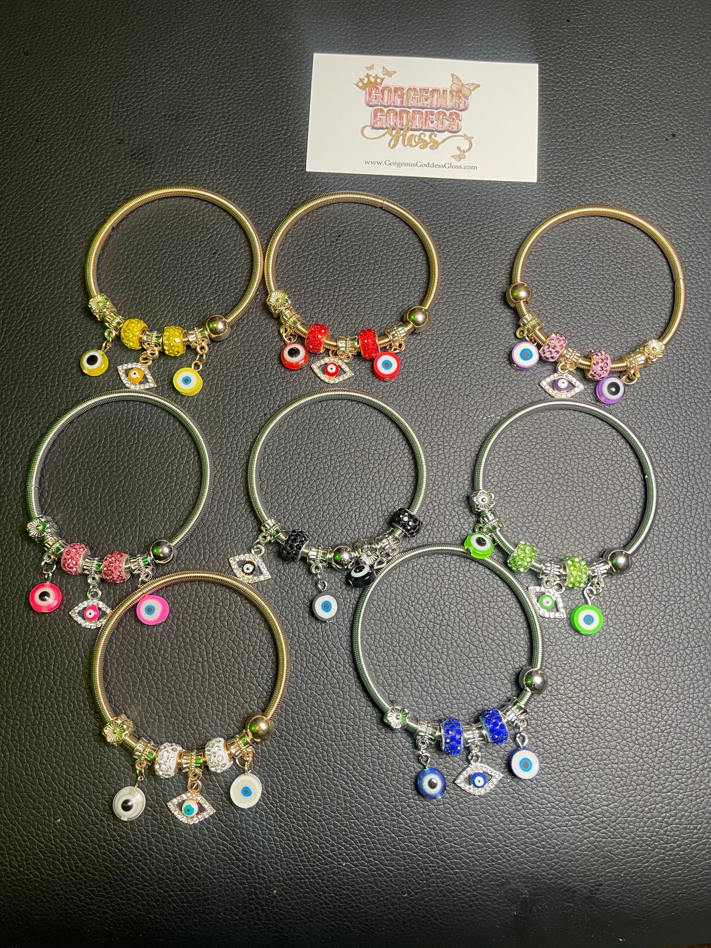 3 Evil Eye Twist Bracelet