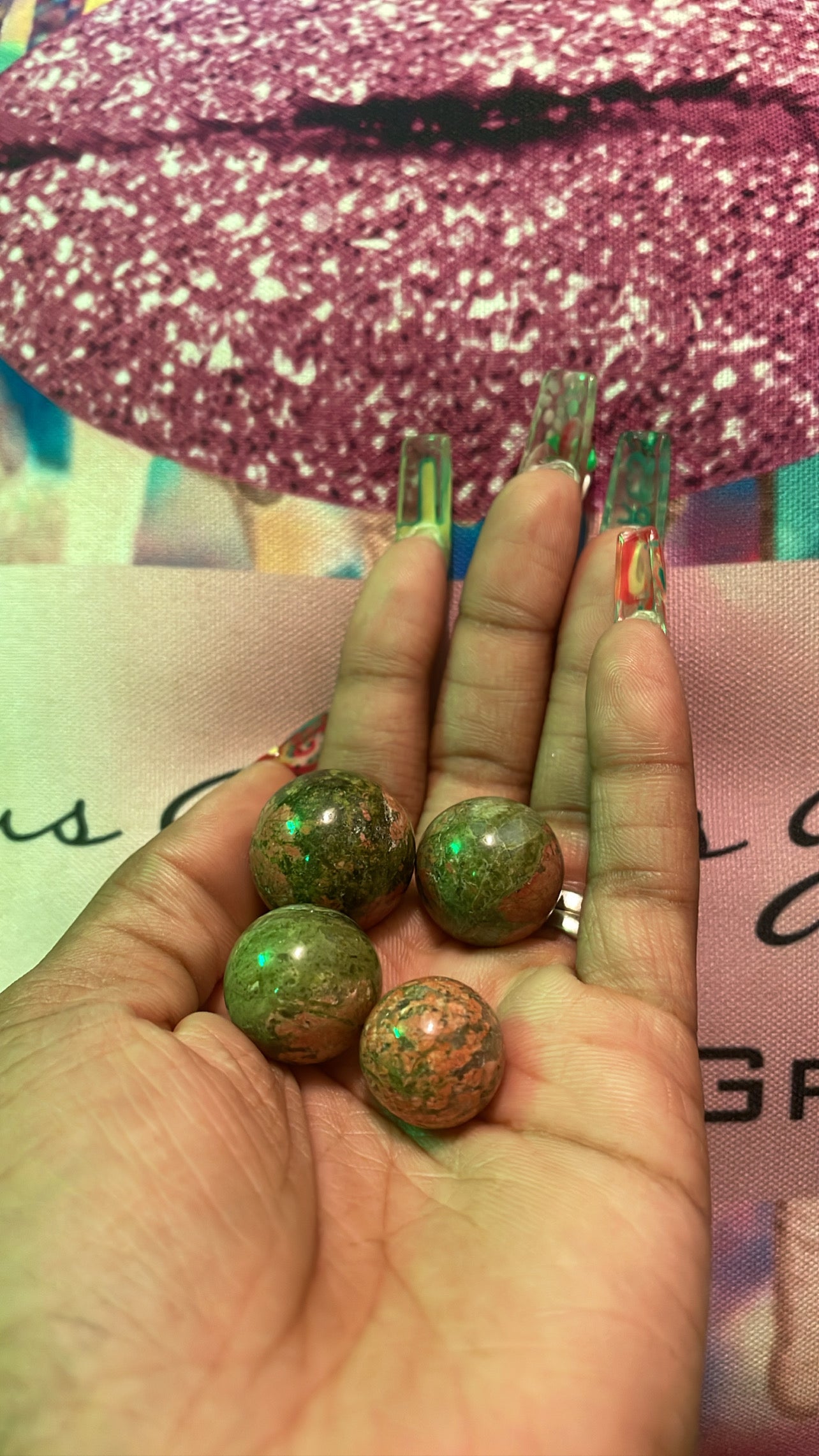 Unakite Sphere Marbles