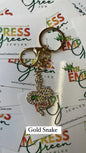 Gold  Snake Keychain