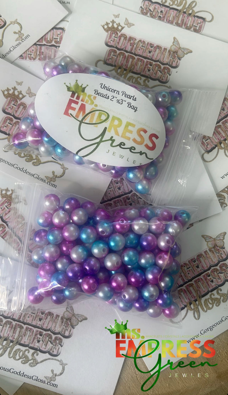 Unicorn Pearl Beads Bag 8 mm