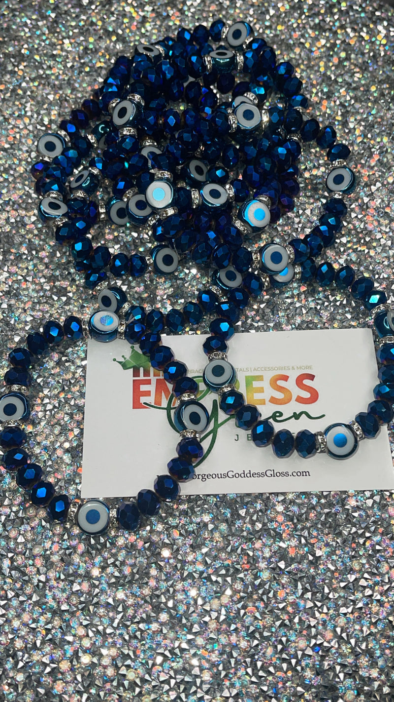 Majestic Dark Blue EE  Evil Eye 🧿 bracelet