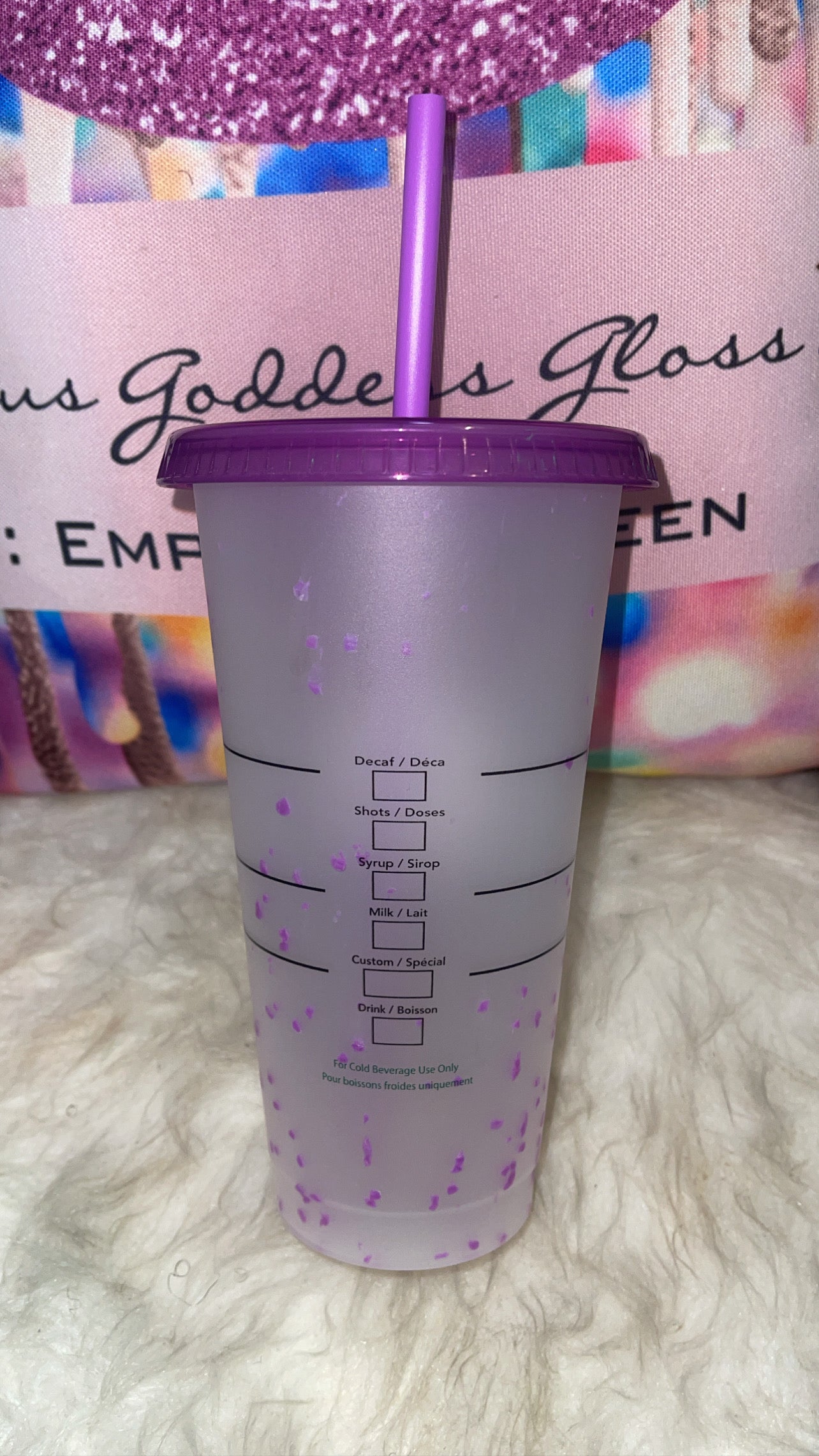 Limited Edition Starbucks Confetti Color Changing   Starbucks Cold Cold 24 oz