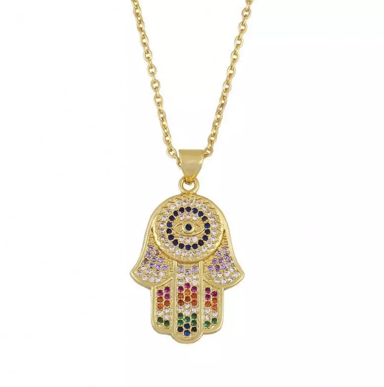 Evil eye & Hand Of Fatima Necklace