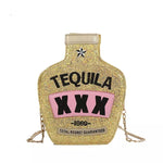 Tequila flask bottle Fashion Themed  Purse