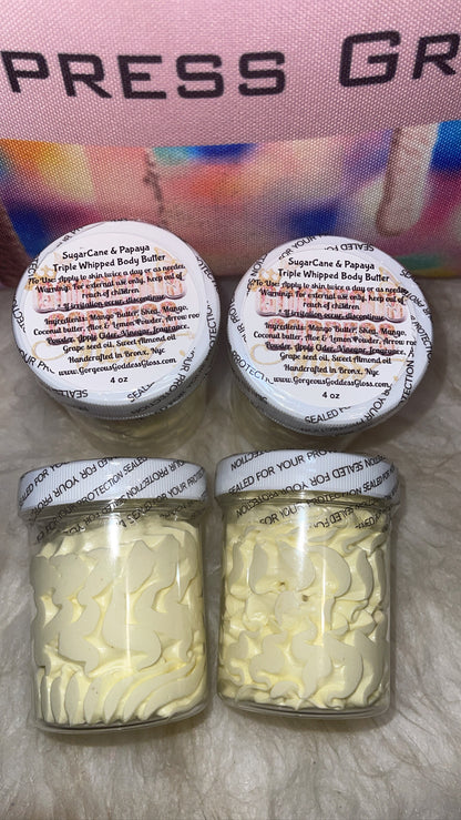 Sugarcane & Papaya Triple Whipped Body Butter