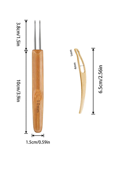 5 Piece Dreadlocks crochet Hook Tool Set