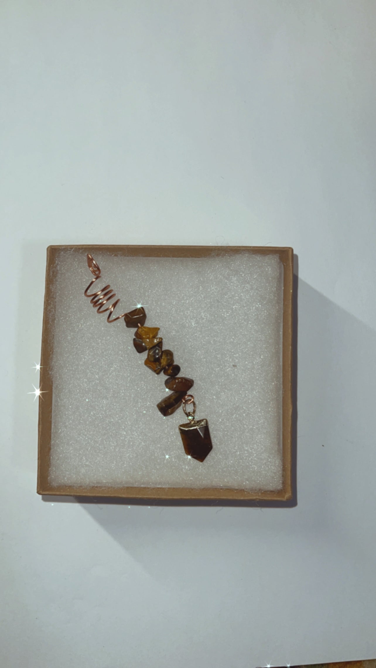 Tiger eye Copper  Loc Jewelry