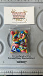 Rainbow Striped Beads Bags 10mm