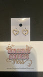 Skinny Gold Heart Earrings