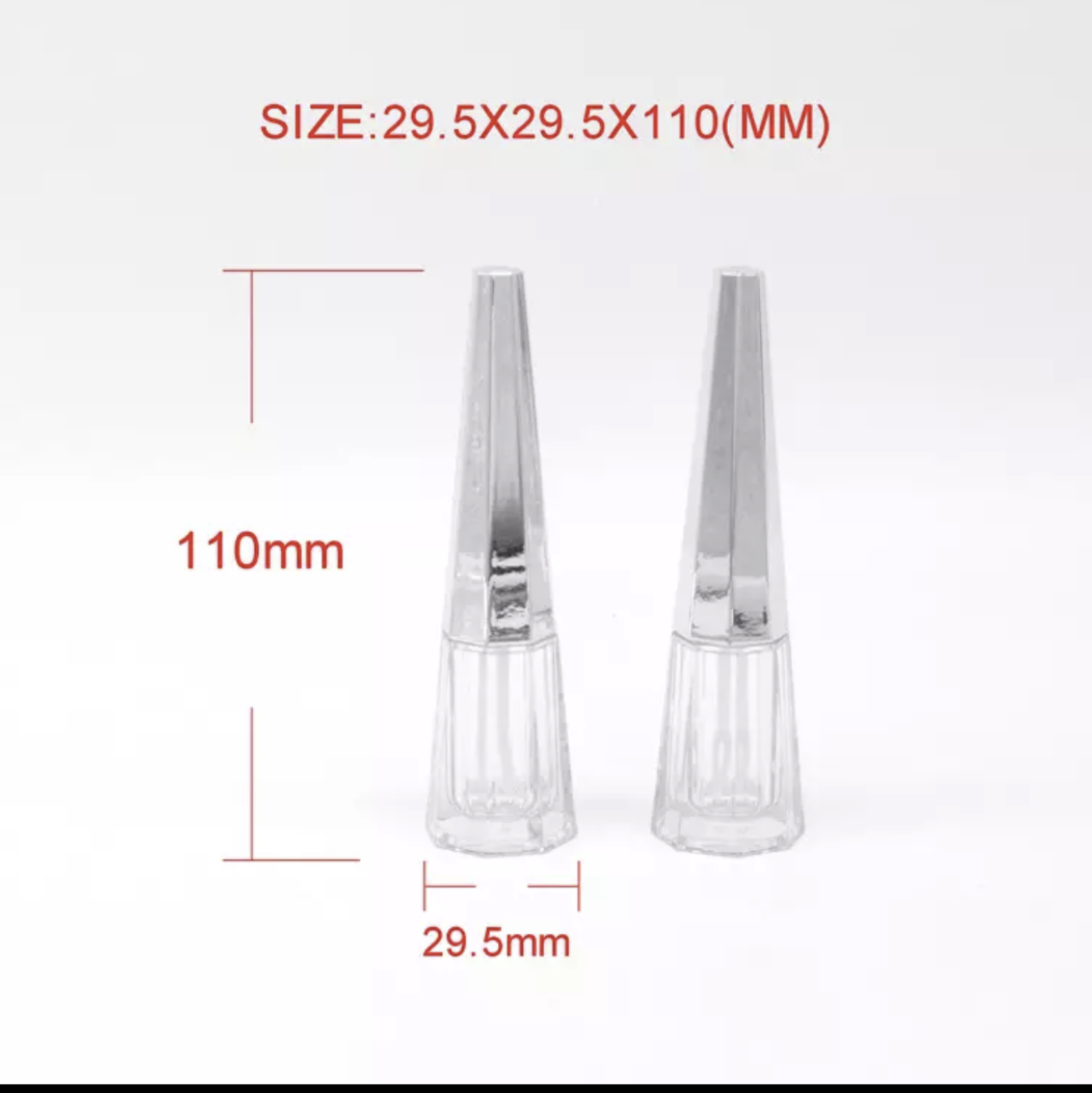 Empty Tall Triangle Tubes 4Ml