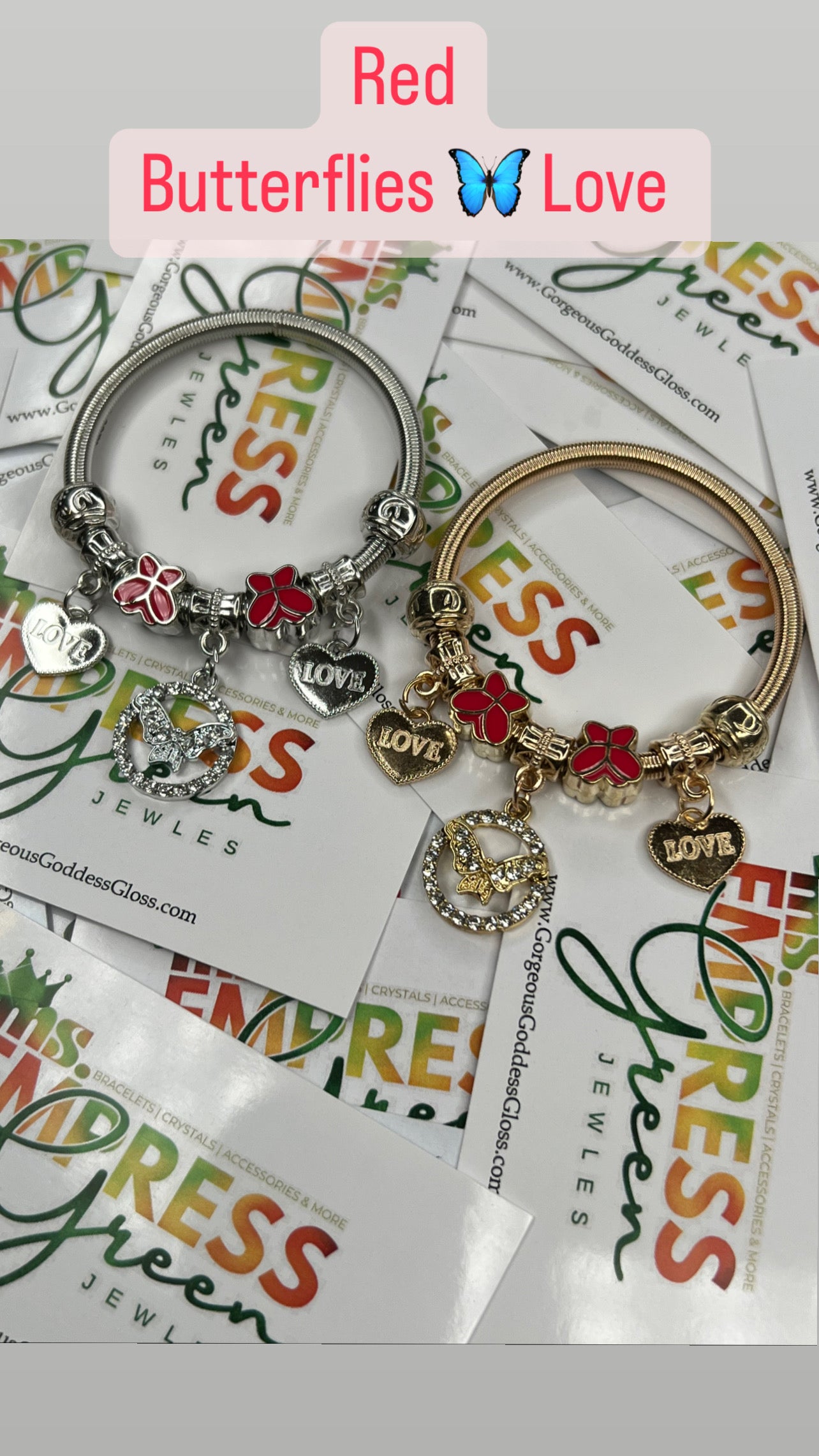 Red Butterflies 🦋 Love Children Bracelets