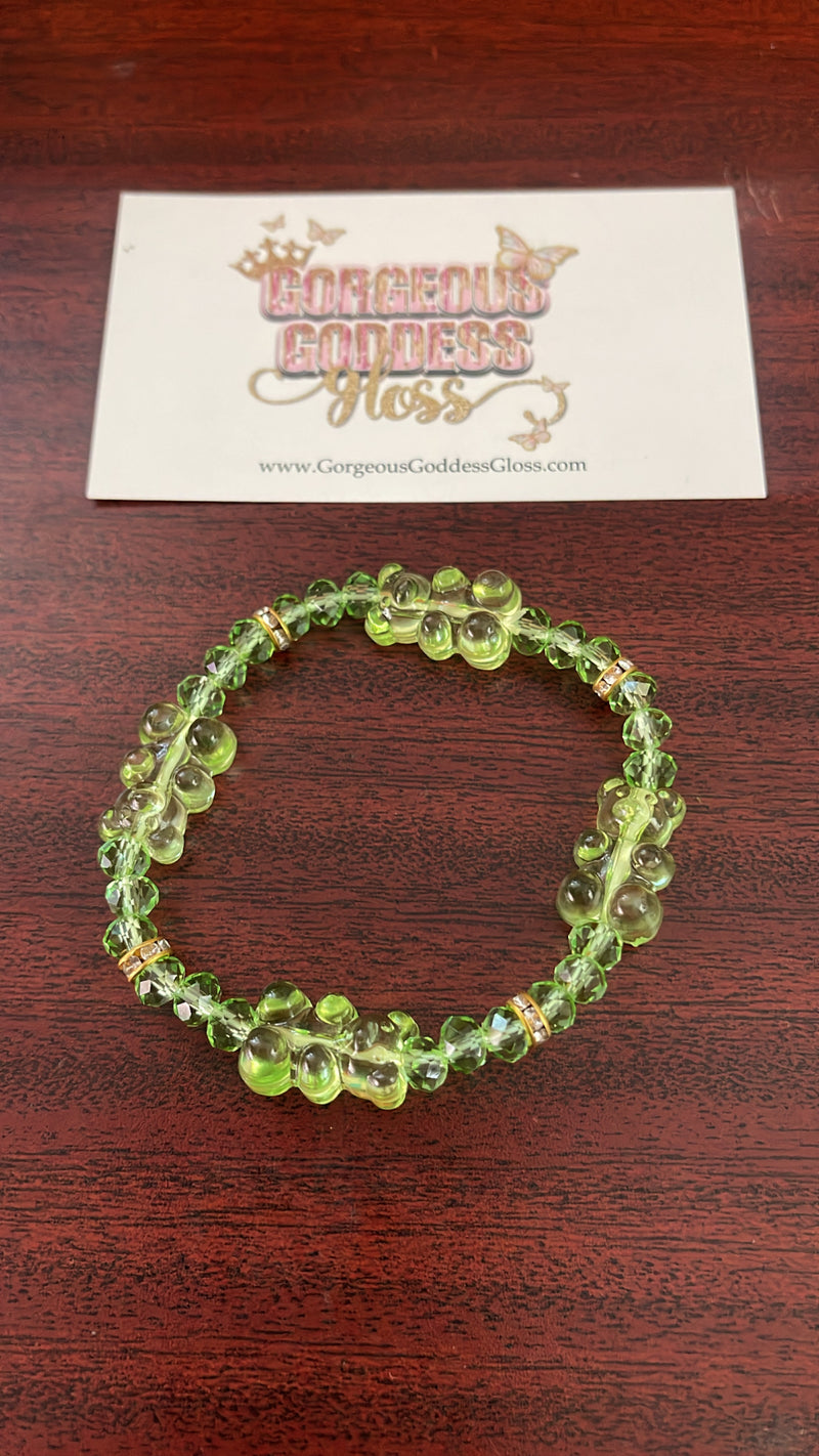 Light Green  Gummie Bear Bracelet