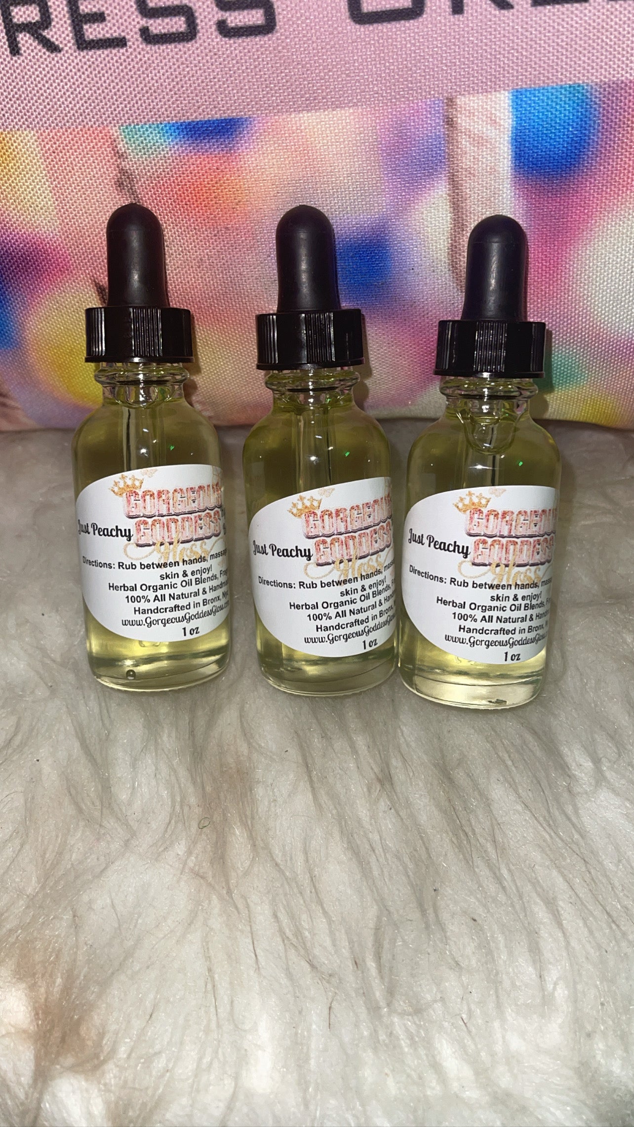 Just Peachy  moisturizing Body Oils