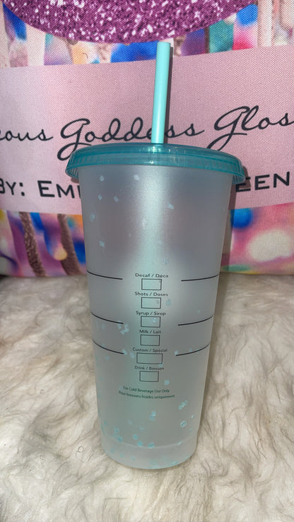 Limited Edition Starbucks Confetti Color Changing   Starbucks Cold Cold 24 oz