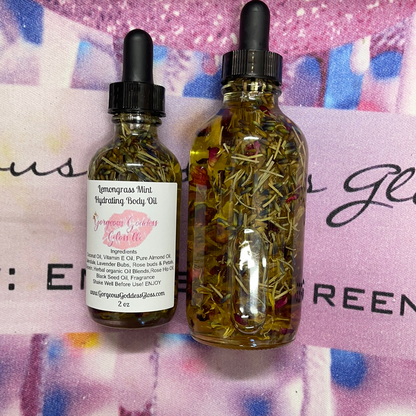 Lemongrass Mint hydration Body Oils