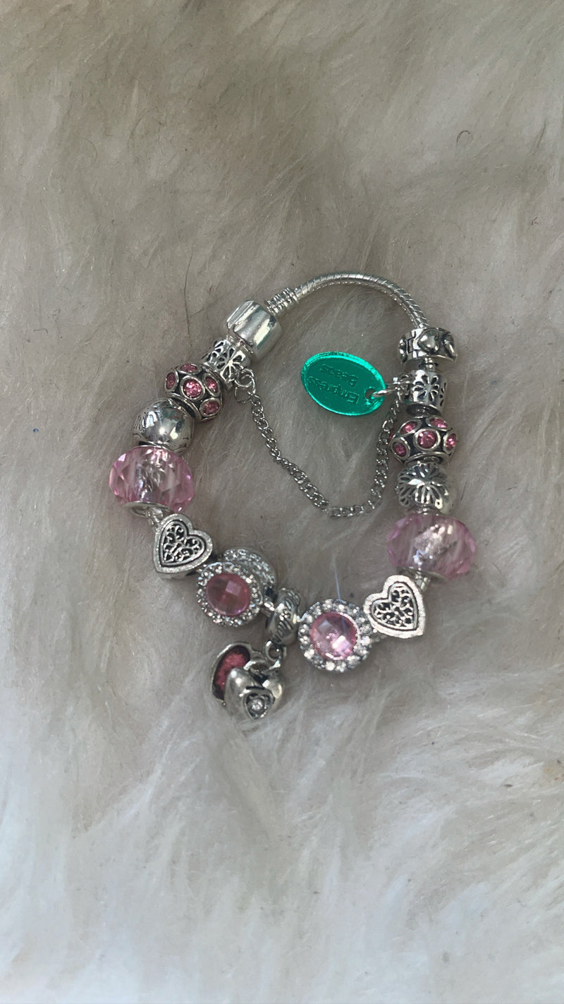Pink Hearts  bracelet