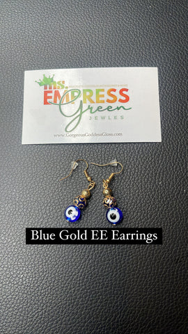 Blue Gold EE Earrings