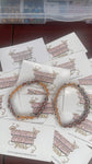 Brown / Orange Evil Eyes bracelet Set