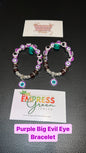 Purple Big Evil Eye Bracelet