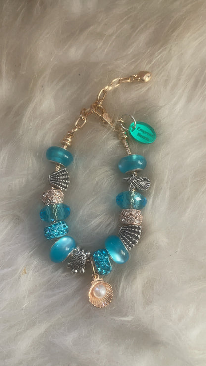 Sea Shells Blues bracelet